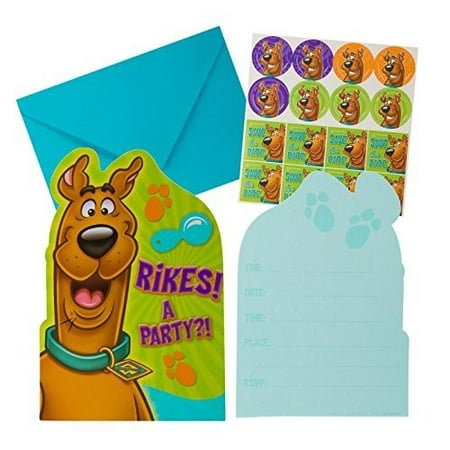 Scooby Doo Rikes a Party Birthday Boy Invitations 16 Count Save the Date
