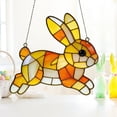 thumbnail image 4 of Lunxisen 2 Pcs Easter Rabbit Window Hanging Farm Ornament Acrylic Home Decor Garden Gift(20cm), 4 of 9