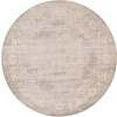 thumbnail image 2 of Unique Loom Indoor Round Floral Transitional Area Rugs Gray/White, 6' 0 x 6' 0, 2 of 3