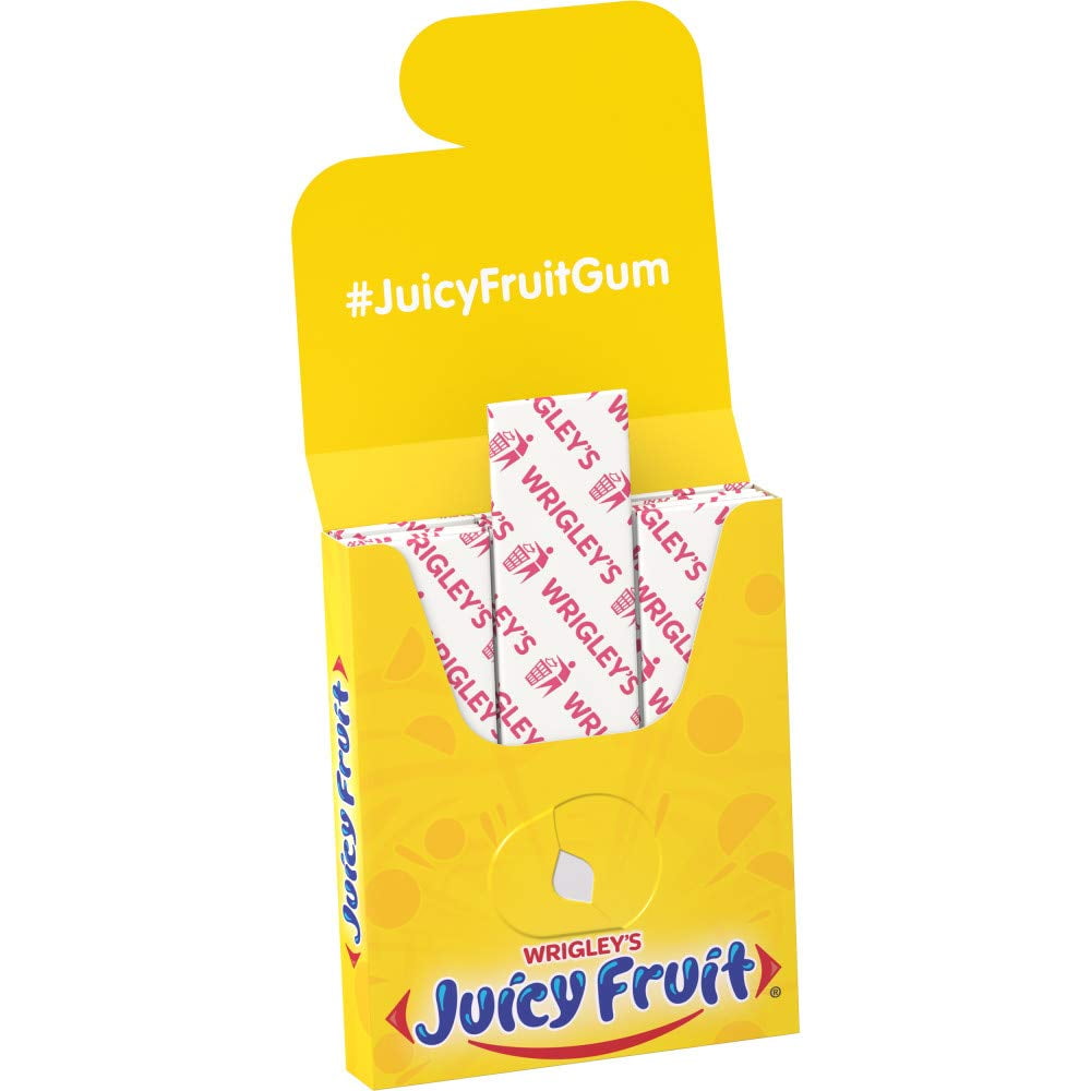 Juicy Fruit Gum Slim, 15 stick pack, (10 count)
