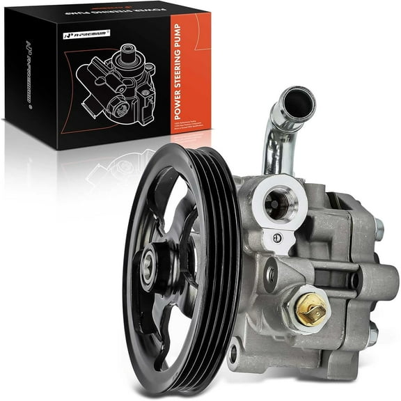 A-Premium Power Steering Pump, with Pulley, Compatible with Mitsubishi Outlander 2007, V6 3.0L, Replace # 21-164 4450A014