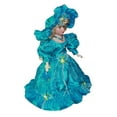 thumbnail image 3 of Muñeca de cerámica con vestido, muñeca de pie con disfraz de 15,75 "con sombrero y pelo, elegante muñeca de para decoración de escritorio, 3 of 9