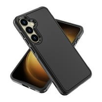 Allytechgroup Rugged Shockproof Case for Samsung Galaxy A15, Hybrid Hard Shell Anti-Scratch Bumper Phone Case Cover for Galaxy A15 5G, Black