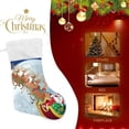 thumbnail image 4 of GZHJMY Santa Claus Flying in His Sleigh Christmas Stockings 1PCS, Large Xmas Stockings Gift Decorations and Party Supplies,Used for Fireplace Decoration Socks Christmas Tree Decoration, 4 of 7