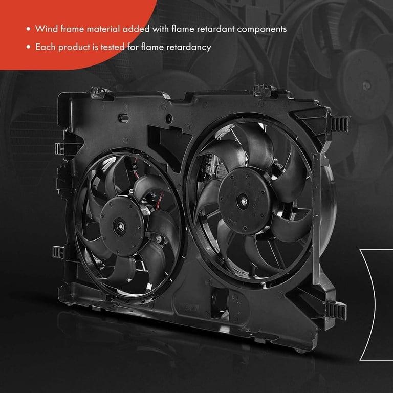 A-Premium Engine Radiator Cooling Fan Assembly For Dodge Ram 1500 2500 3500 2009-2021 Models