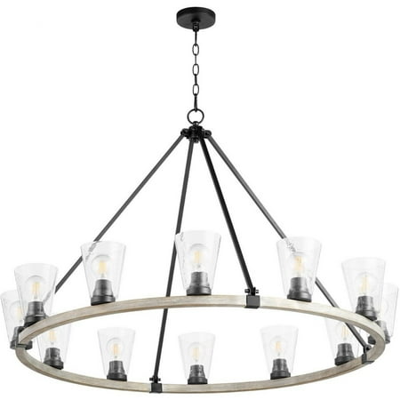 

Middle House Drive 12 Light Chandelier in Style 45.5 inches Wide By 30 inches High-Noir/Weathered Oak Finish Bailey Street Home 183-Bel-4386063