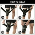 thumbnail image 4 of Copper Knee Brace (2-Pack) for Women & Men - Compression Sleeves with Straps for Knee Pain & Arthritis Support, 4 of 6