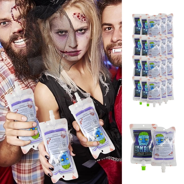Agiferg 20PC 250ML Halloween Party Party Creative Plasma Juice Bag Packaging Bag