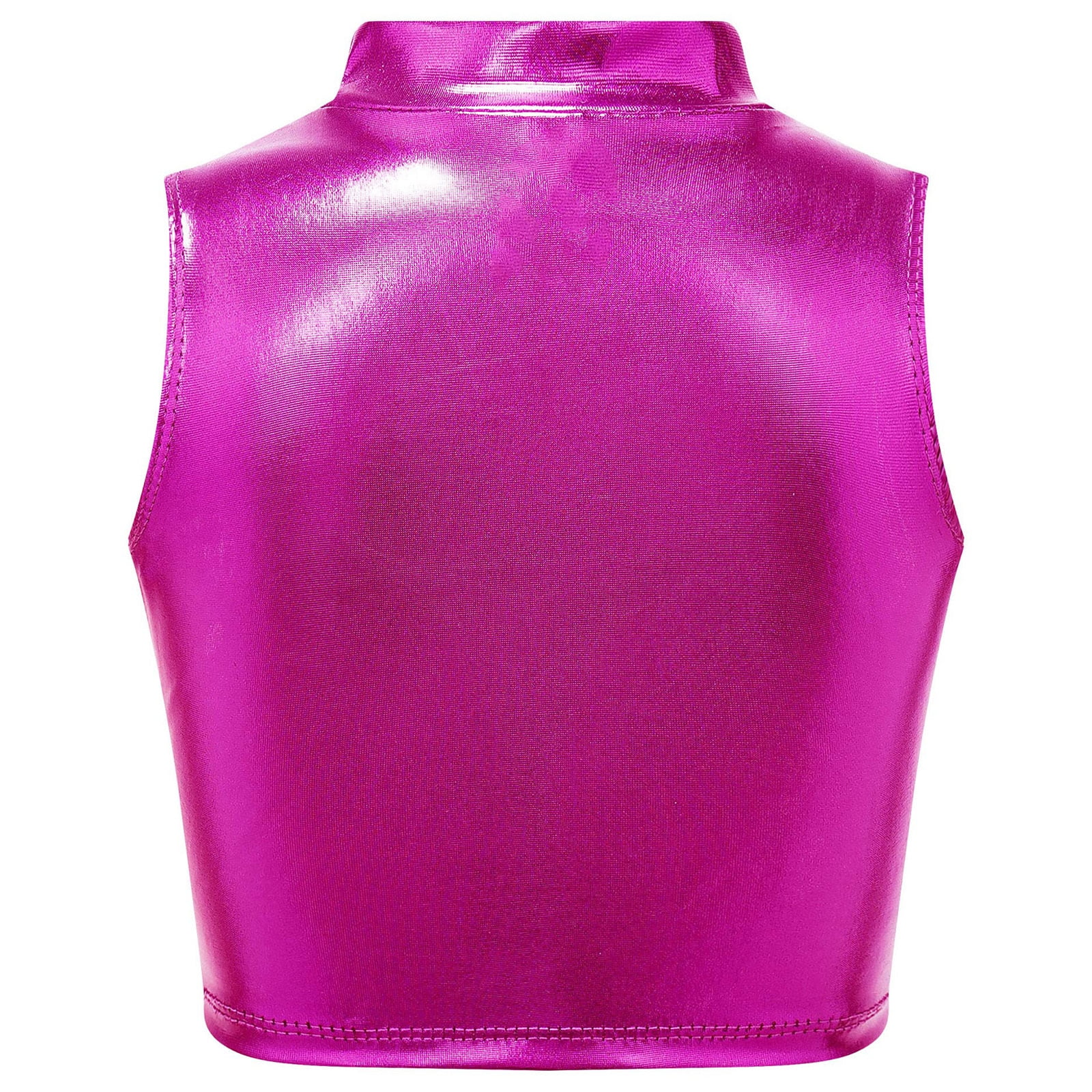 レゲエ MASH UP MASH UP POLLY T / Heavenless YONGHS Women's Shiny Metallic Crop Tank Top Turtleneck