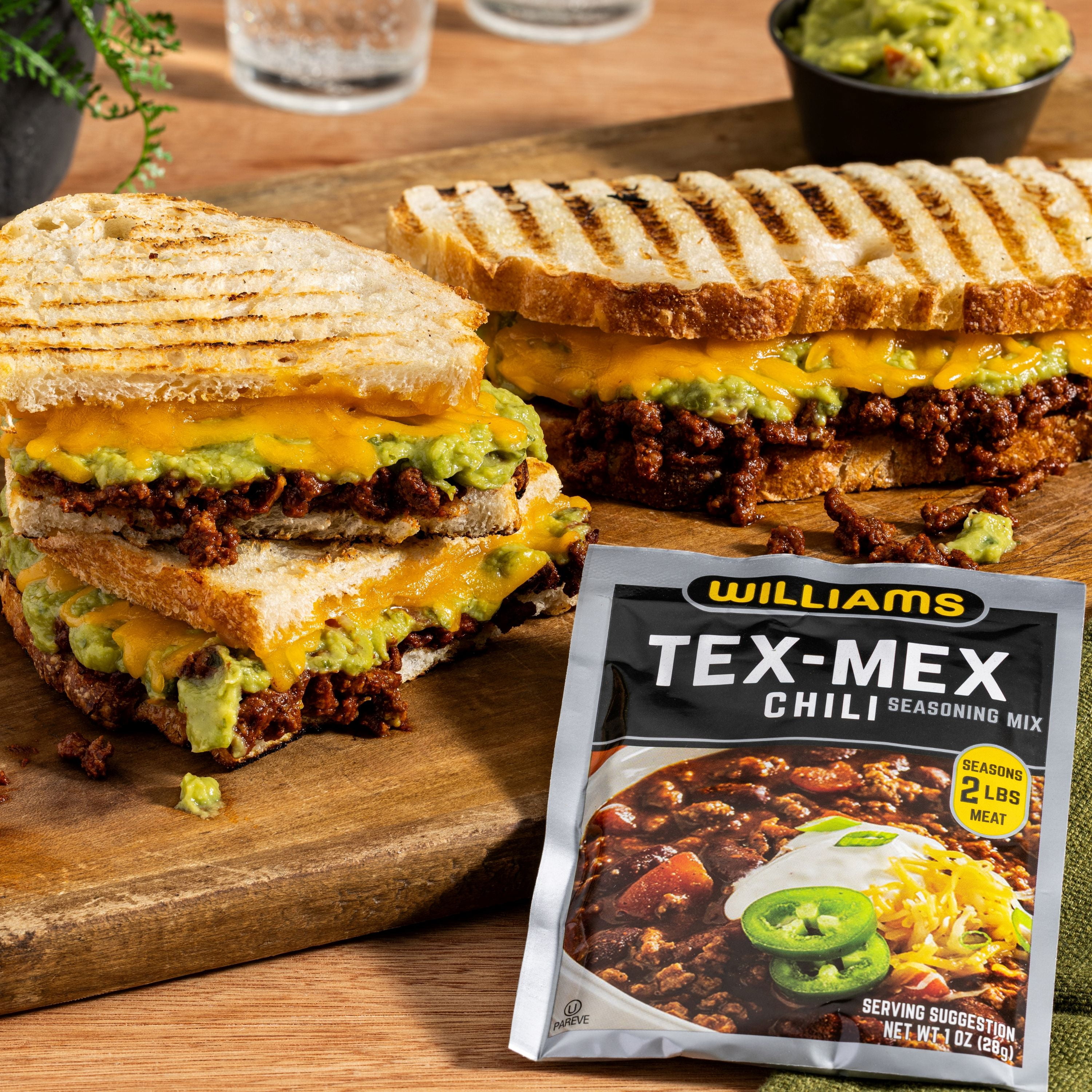 (2 pack) Williams Chili Seasoning, Tex-Mex Style, 1 oz