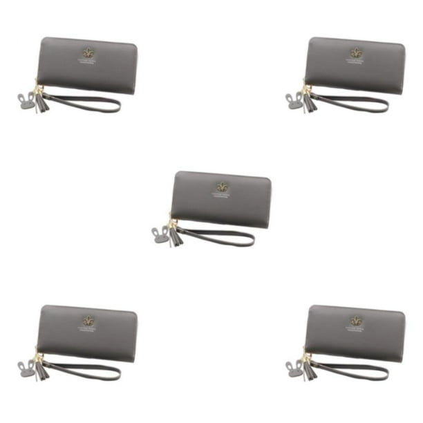Qarigey Cartera de moda para mujer de PU disponible en muchos colores para cada estilo Cartera con tarjetero Carteras gris Type2 NO2