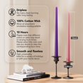 thumbnail image 2 of Candle Pickood, 30 cm, sin humo, sin goteo, juego de 4 unidades, color morado y rosa, 2 of 6