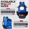 thumbnail image 2 of Mochila para Lacrosse GoHimal XXL 61x38x28 cm 0,9 kg Negro-Azul, 2 of 8