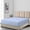 Blue, variant on Sheetsnthings Fitted Sheets, 650TC with Pockets (7-10 Inches) Perfect for Low Profile Mattresses, Cotton Blend (Full, Solid White)