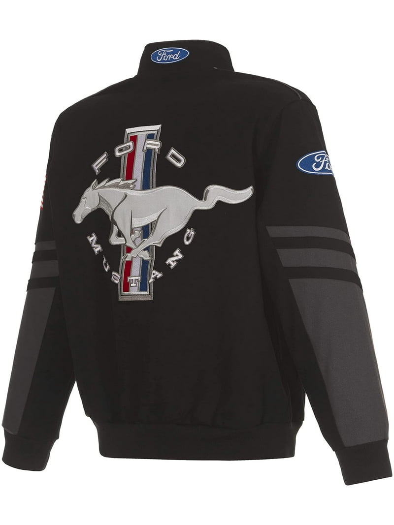 JH Design Men's Ford Mustang Racing Style Jacket with