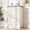 White, variant on CazToi 5-Drawer Tall Vertical Dresser for Bedroom Fluted Wood Chest of Drawers Space-Saving Clothing Storage