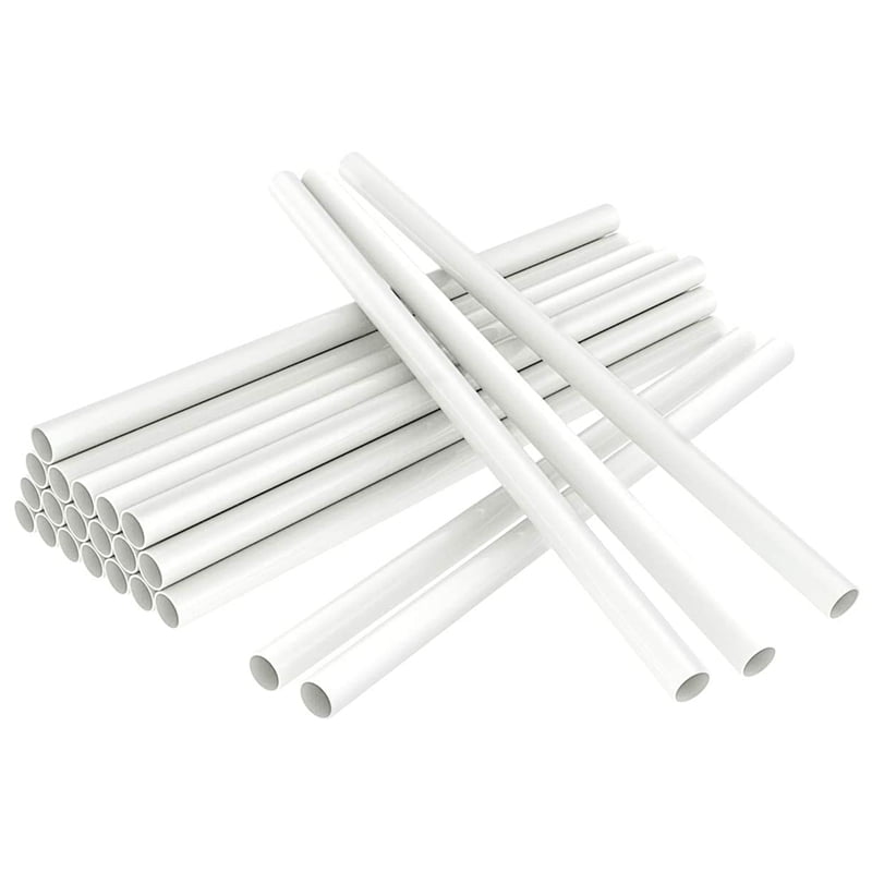 White Cake Dowel Rods for Tiered Cake Construction and Stacking