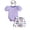 Purple, variant on Girls Clothing Set Baby Summer Infant Outfit Ruffle Romper Short Set Cute Baby Clothes For Classic Comfort Outfits Size 6 Months-9 Months