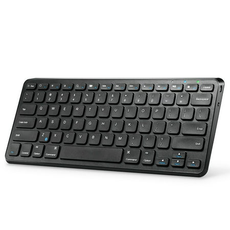 Anker Ultra Compact Slim Profile Wireless Bluetooth Keyboard with Rechargeable Battery, Universal Compatibility with iPad and Computer, Black (New Open