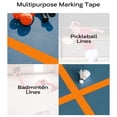 thumbnail image 4 of Cinta Autoadhesiva para Marcar Cancha Pickleball Al Aire Libre 20M () Naranja, 4 of 6