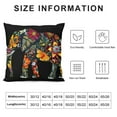 thumbnail image 5 of Creowell  Mandala Floral Elephant Throw Pillow Case Cushion Cover Home Office Decorative for Sofa Living Room Square Multi-Size, 5 of 5