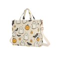 thumbnail image 7 of FORMRS Womens Corduroy Tote Bag Crossbody Shoulder Handbag with Pocket, Halloween Cute Ghosts, 7 of 7