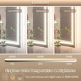 thumbnail image 7 of Keonjinn LED Bathroom Mirror with Frontlit and Backlit 48'' x 30'', Stepless 3 Colors Temperature & Dimmable Modern LED Wall Mount Mirror, Anti-fog Frameless LED Mirror, 7 of 7