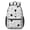 Baseballs Caps Black, variant on Baseballs Bats White Pattern 17" School Backpacks for Teens,Waterproof Oxford Fabric,S-Shape Padded Straps for School,Travel,Hiking,Camping