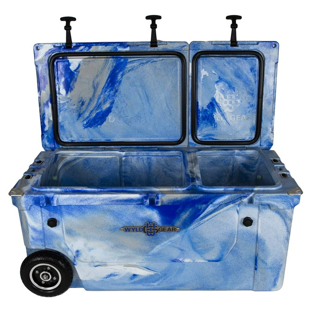 WYLD 75 Quart Pioneer Dual Compartment Insulated Cooler w/ Wheels