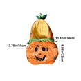 thumbnail image 3 of Aoznliie Dog Clothes, Halloween Pumpkin Furry Outfit for Small Cats, 8.7x13.8 inch Soft Pet Costume for Party, Orange, 3 of 7