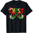 thumbnail image 1 of Chest Nuts Matching Chestnuts Funny Christmas Couples Nuts T-Shirt - White - L, 1 of 2