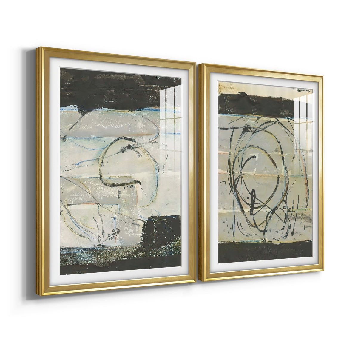Wexford Home Continuing Energy I Premium Framed Print, 26.5" x 36.5" - Ready to Hang, Gold (Set of 2)