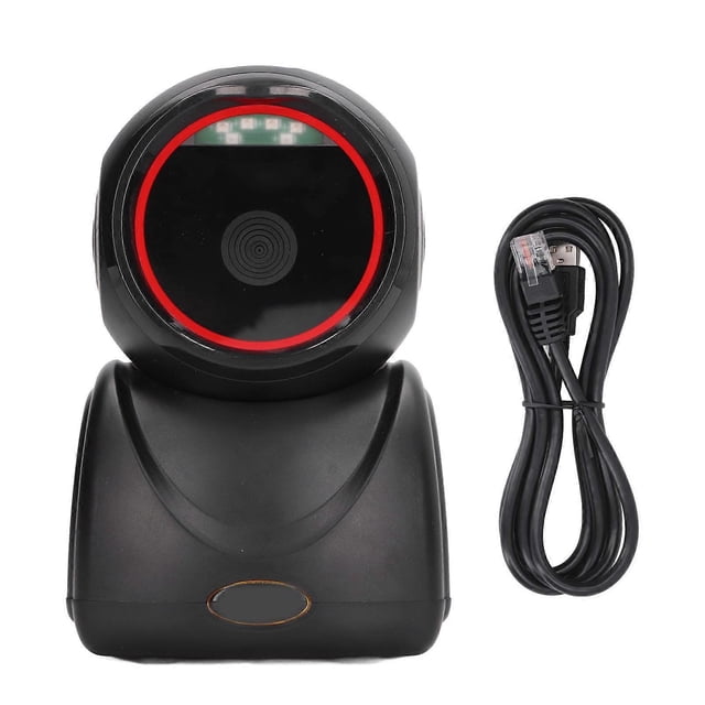 Stationary Barcode Scanner USB Interface Omnidirectional Automatic Sensing 1D 2D QR
