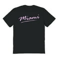 thumbnail image 1 of Miami Florida Graphic Black Men's Cotton T-Shirt, 1 of 1