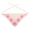 thumbnail image 4 of Ofertas Únicas 2 Pcs Bandana Triangular Girasoles Turbante de Punto Bufanda de Croché para Mujeres Beige, 4 of 5