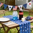 thumbnail image 7 of 4th of July Table Runner,Red Blue White Star Lace Tablecloth,Table Cover for 4th Of July Independence Day Dining Table Decoration,27.5x120 Inch, 7 of 7