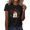 Black, variant on WHEANG Womens Tops Cute Pumpkin Ghost Skull Pattern T Shirt Crew Neck Short Sleeve Tops Halloween Graphic Print Summer Tops Breathable Holiday Going Out Tops for Women Size L White
