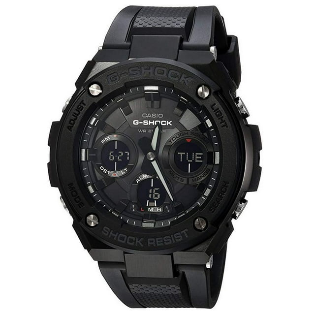 Casio GSTS100G-1B Montre pour Homme G-Shock à Cadran Ana-Digi avec Heure Mondiale