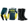 Oneal Hardwear Surge Blue/Grey Jersey Pant Boots Combo