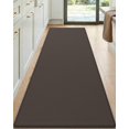 thumbnail image 1 of Kitchen Rug Anti Fatigue Mats for Floor, 24x59 Non Skid Cushioned Comfort Standing Desk Waterproof Runner, Dark Brown, 1 of 9