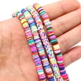 thumbnail image 3 of 1PC 6mm Flat  Polymer Clay Beads Loose Spacer Beads DIY Jewelry Making Findings, 3 of 6