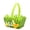 A, variant on Green Felt Easter Basket with Handle, 5.5"x3.94" Chicken & Grass Design Non-Woven Fabric Basket, Empty Easter Gift Basket for Kids, Reusable Storage for Candy, Eggs & Spring Decor