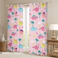 thumbnail image 2 of Manfei Kids Children Cartoon Dinosaur Curtains Pack of 2 (42x84 Each),Kawaii Animal Dino Curtains Blackout,Cute Jungle Wildlife Bedroom Curtains,Breathable Home Decor, 2 of 6