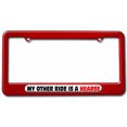 thumbnail image 1 of My Other Ride Is A Hearse License Plate Tag Frame, Multiple Colors, 1 of 1