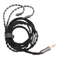 thumbnail image 3 of Cable para auriculares de 3,5 mm, 8 núcleos, chapado en plata, 3,9 pies, 2 pines, para auriculares MP3 y MP4, 3 of 10