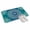 Blue, variant on Teal Blue Boho Door Mat Indoor Outdoor Entrance, Non Slip Rug for Kitchen Bathroom Entryway Rug, Retro White Rustic Flower Ethnic Pattern Washable Doormat Floor Mat 24x36 Inch