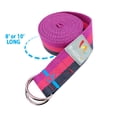 thumbnail image 2 of Wacces D-Ring Buckle Cotton Yoga Straps Bands - Best for Stretching - Rose,Pink,Black - 8 Feet, 2 of 5
