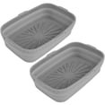 thumbnail image 2 of MesaSe 2 Pcs Pot en Silicone pour Friteuse à Air Chaud Doublure de Friteuse à Air Réutilisable Panier de Friteuse à Air Rectangulaire Poêle de Friteuse à Air Antiadhésive Plateau de Cuisson en Silicone pour Friteuse à Air Résistant à la Chaleur Accessoires pour Friteuse à Air pour 8 Qt A, 2 of 11