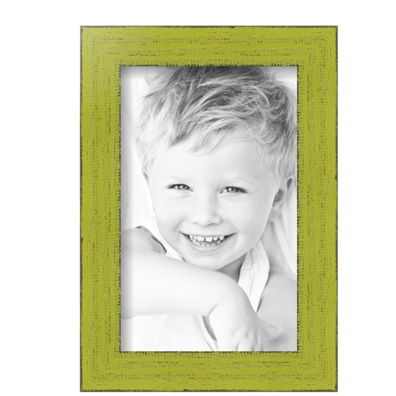 ArtToFrames 7" x 11" Modern Green Picture Frame, 7x11 inch Green Wood Poster Frame (WOM-4589), Pack