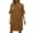 Coffee, variant on Kureaily Hot Women's Summer Short Sleeve V Neck Mini Dress Chiffon Polka Dot Flowy